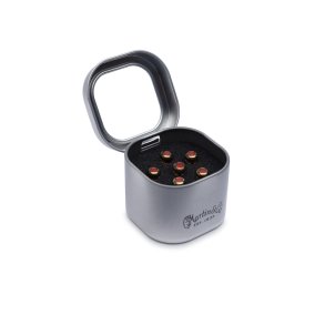 Martin 18APP0006 Luxe Liquidmetal Bridge Pin Set - Guld med rd dot